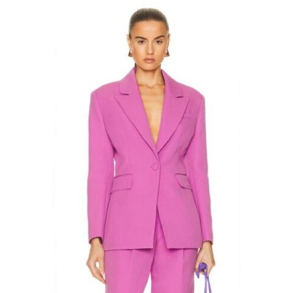 Aknvas Womens Size 4  Blazer Jacket Taylor Orchid Pink Fuchsia Corpcore Barbie - Picture 1 of 7